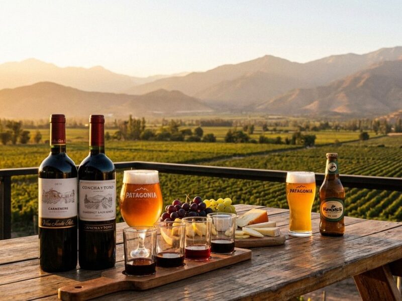 Vinos chilenos y cervezas artesanales: Guía de sabores